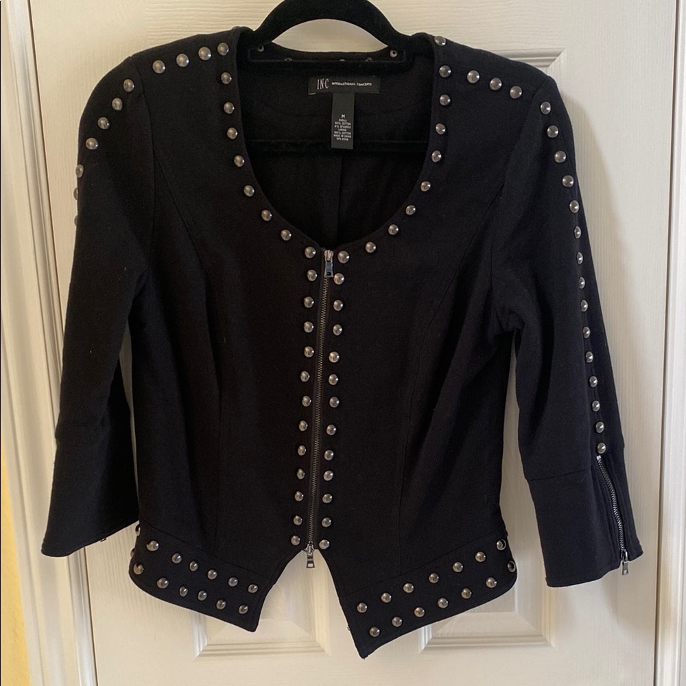 Black Studded Women's Jacket